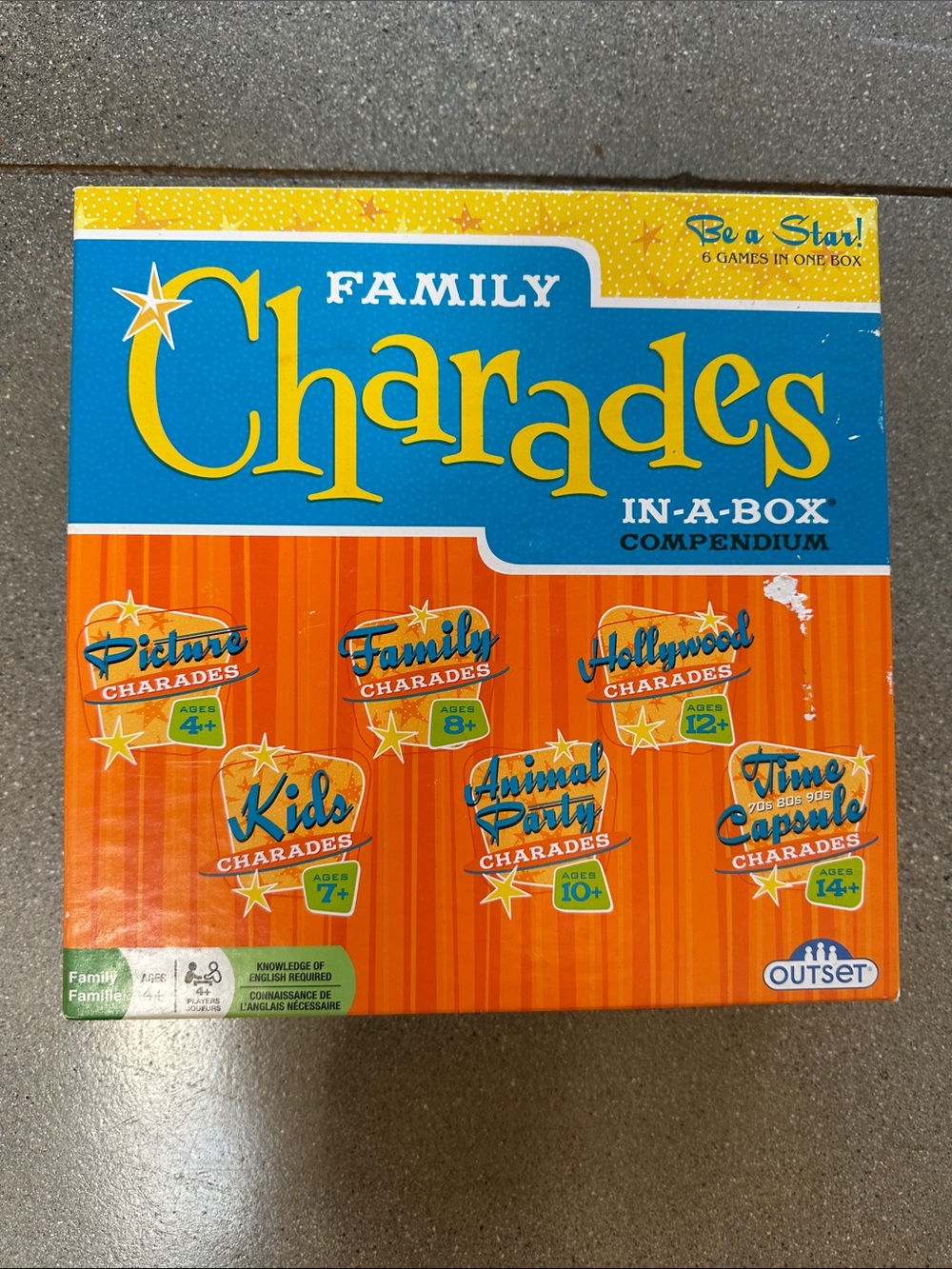 Charades family board game